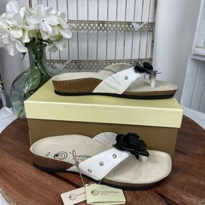 Euro wellness balance Womens slide thong sandals size 8.5.